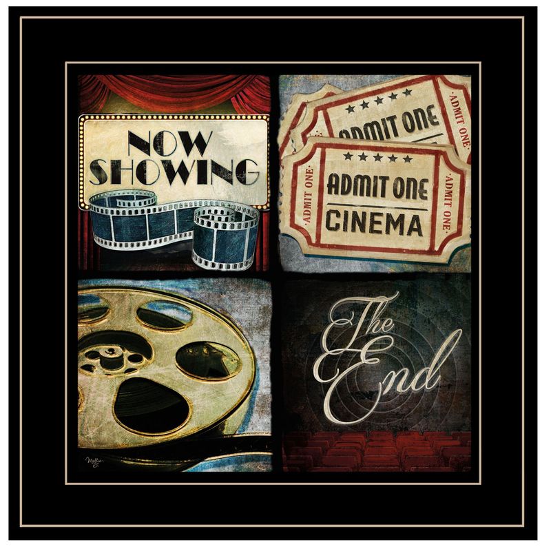 At the Movies I by Mollie B, Ready-to-Hang Framed Print �C Black