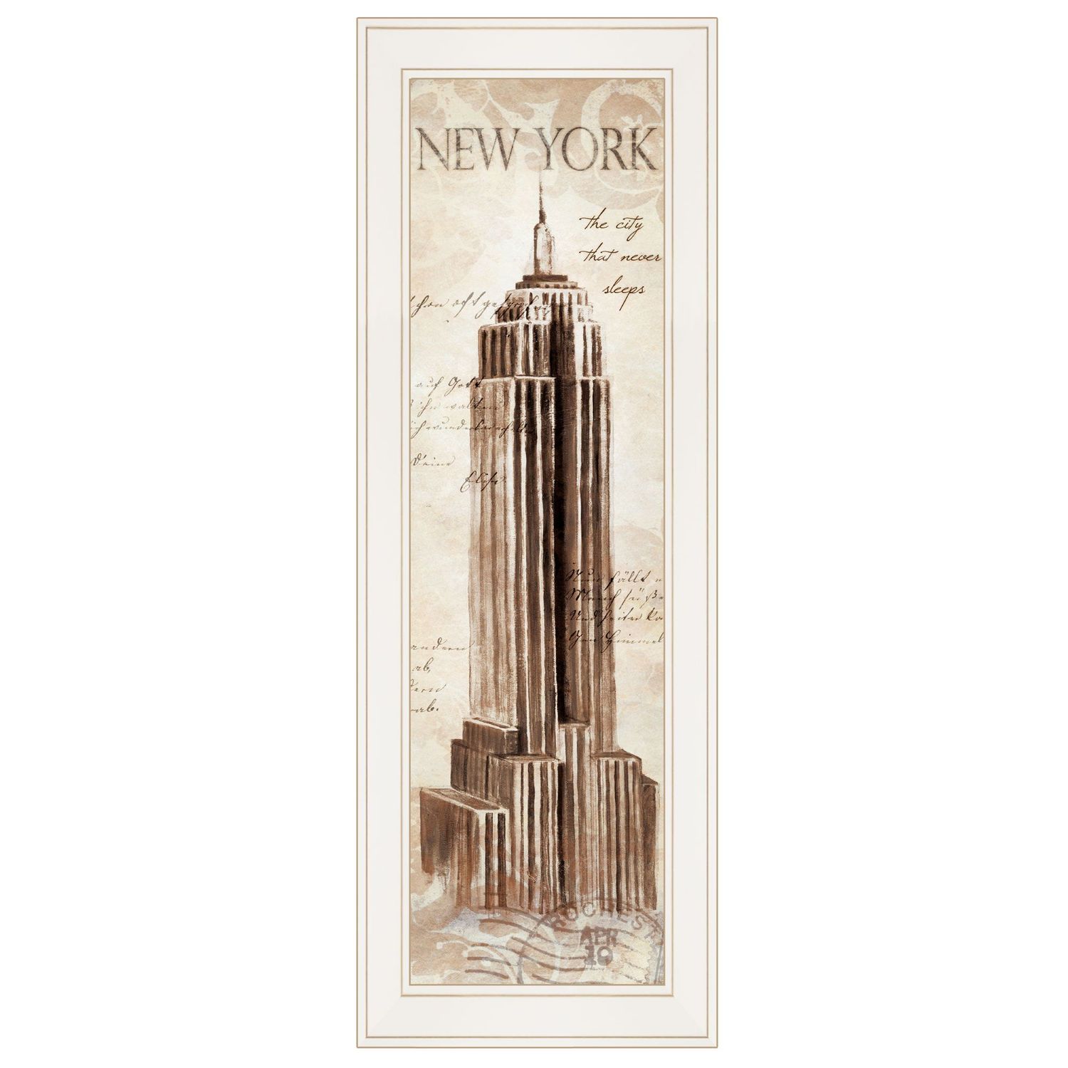 New York Panel by Cloverfield &amp; Co, Framed Print �C White
