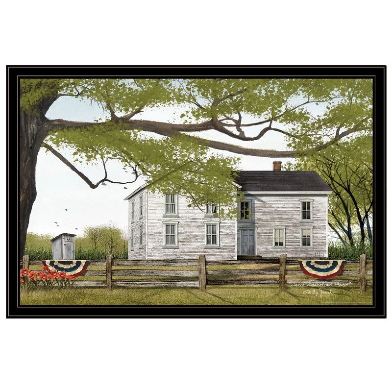 Sweet Summertime House by Billy Jacobs, Framed Print �C Black