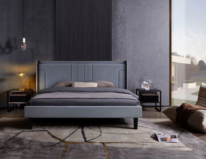 Lara Bed Velvet Double/King