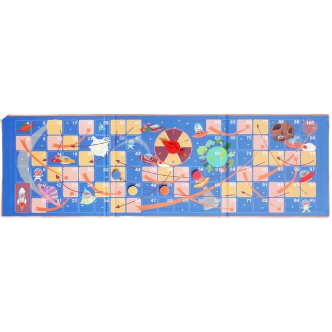 Magnetisch bordspel slangen en ladders  ruimte