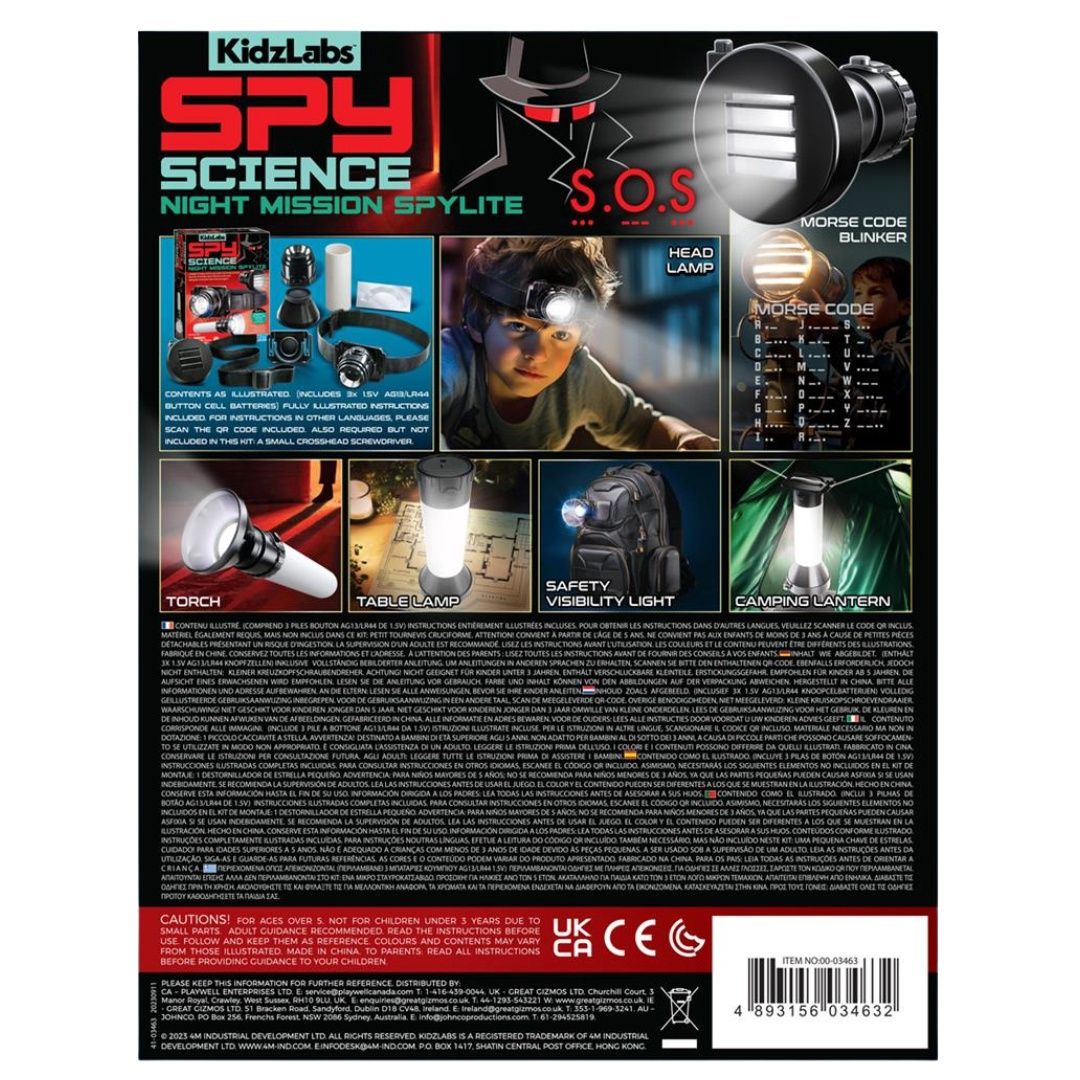 Spy Science  nachtmissie spylite