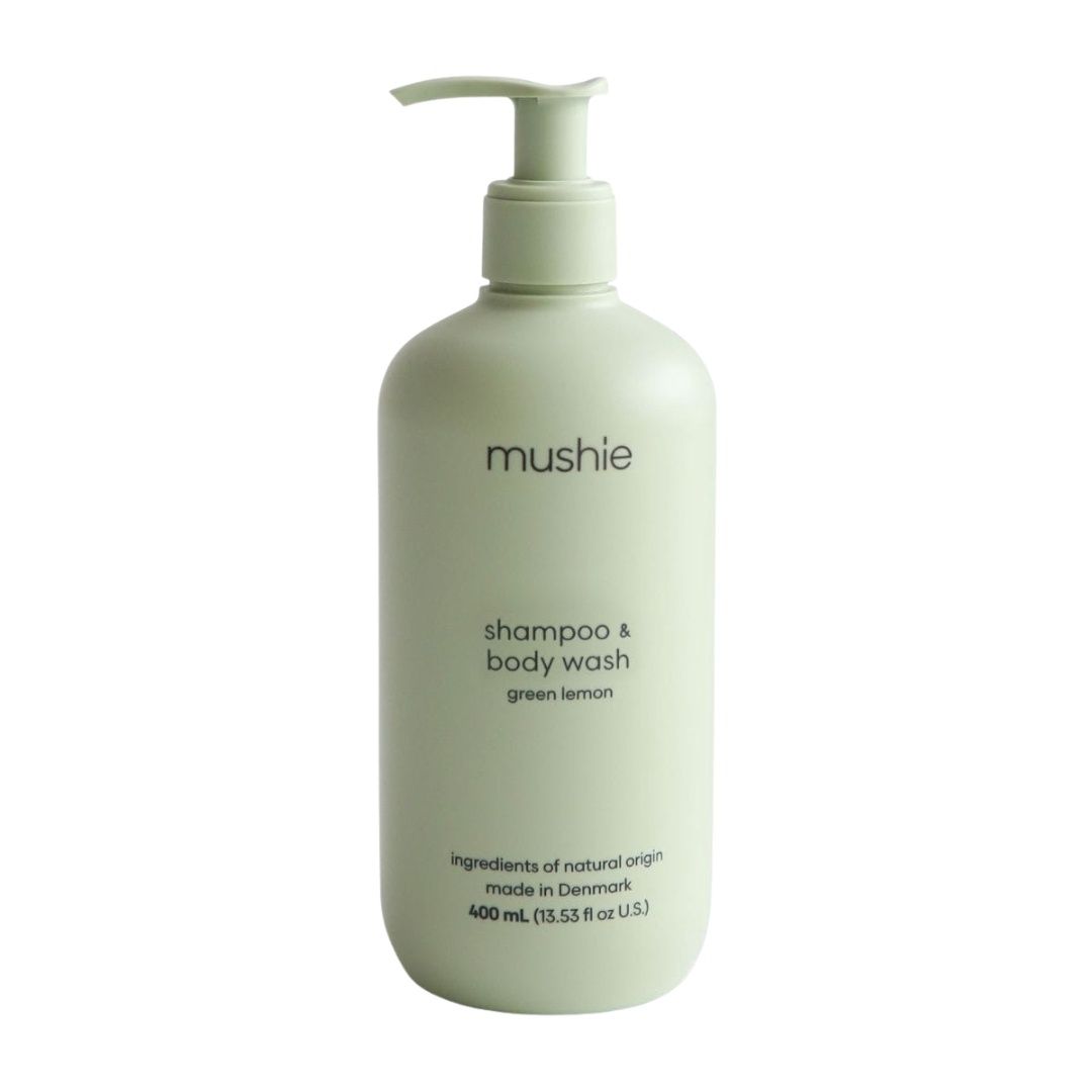 MUSHIE - baby shampoo &amp; wash - Green Lemon - 400ml