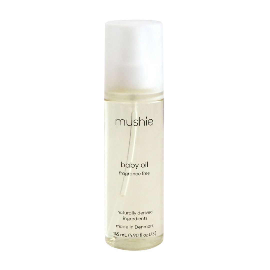 Mushie baby oil cosmos