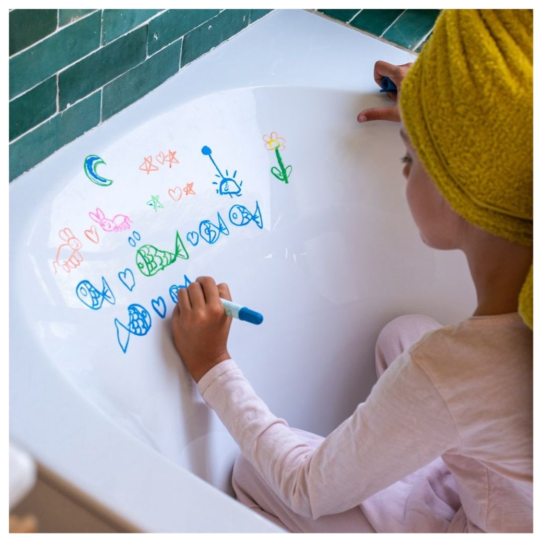 Soft wax crayon Neon 5 stuks