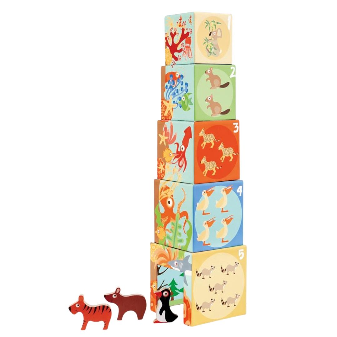 Stapeltoren dieren van de wereld 1