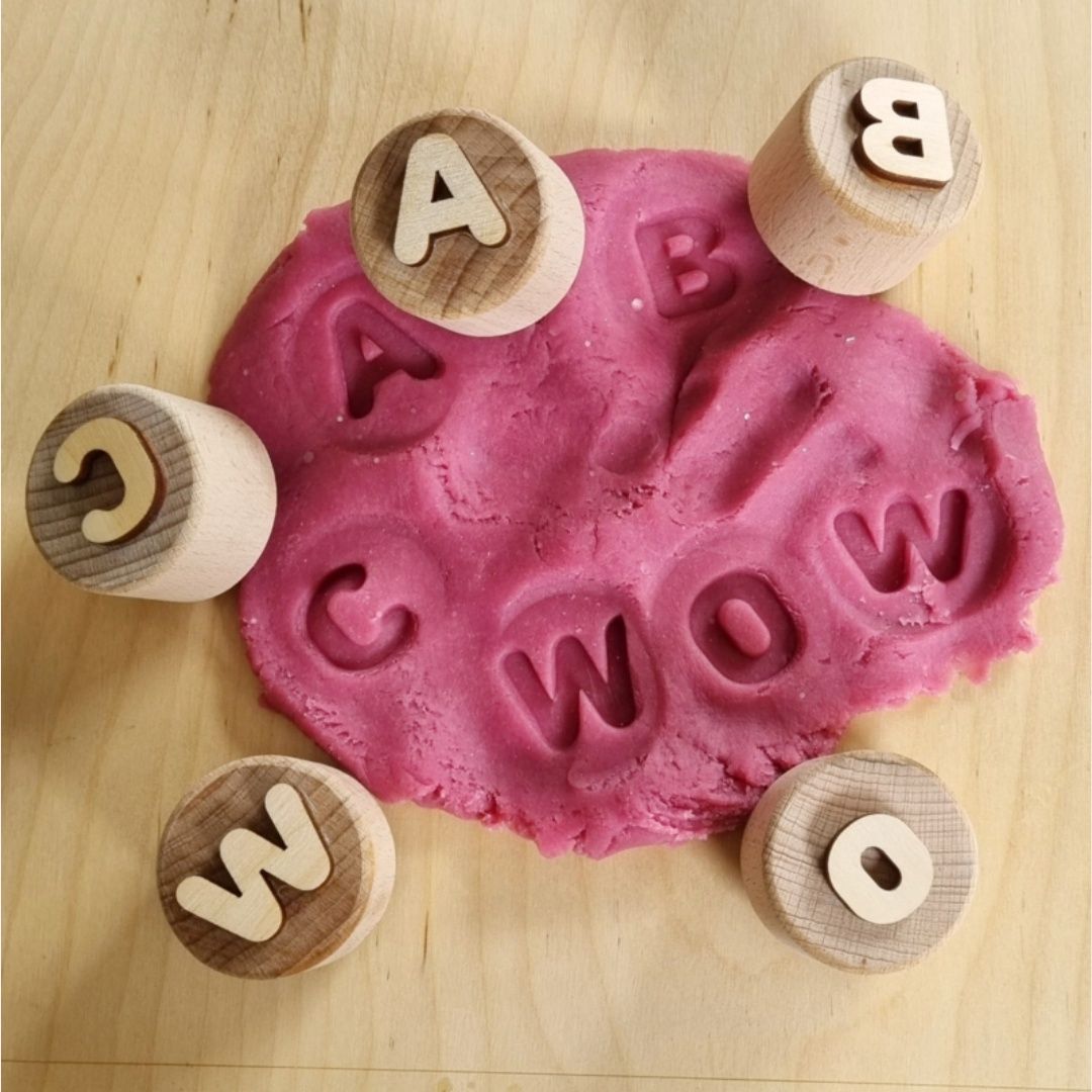 Kiddi houten stempels Schrijf- en Drukletters