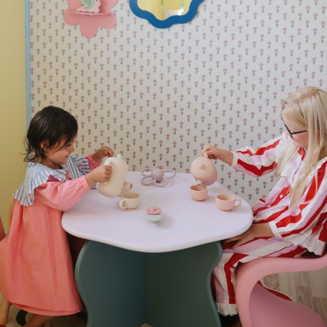 MUSHIE - silicone play tea set - Blush