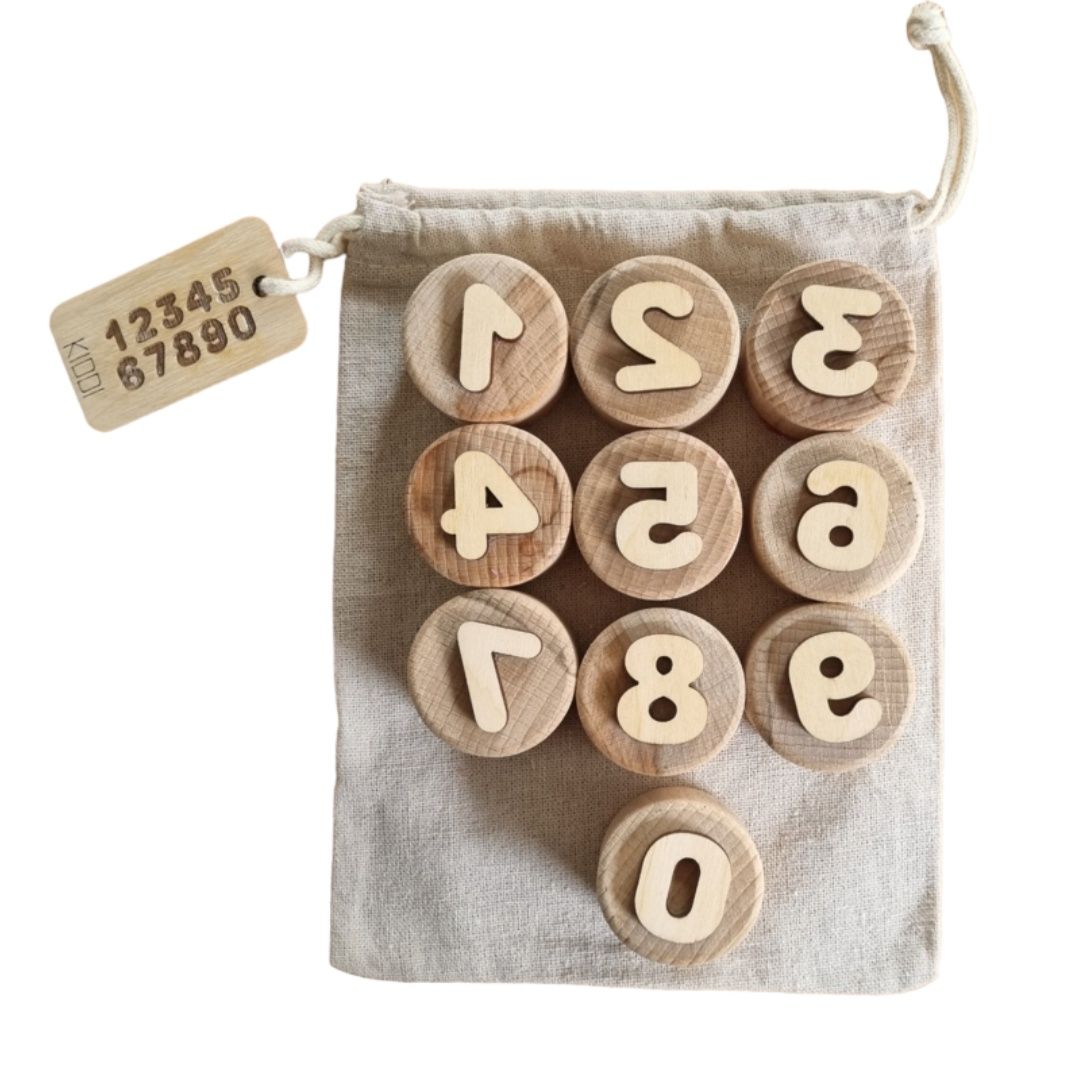 Kiddi houten stempels cijfers