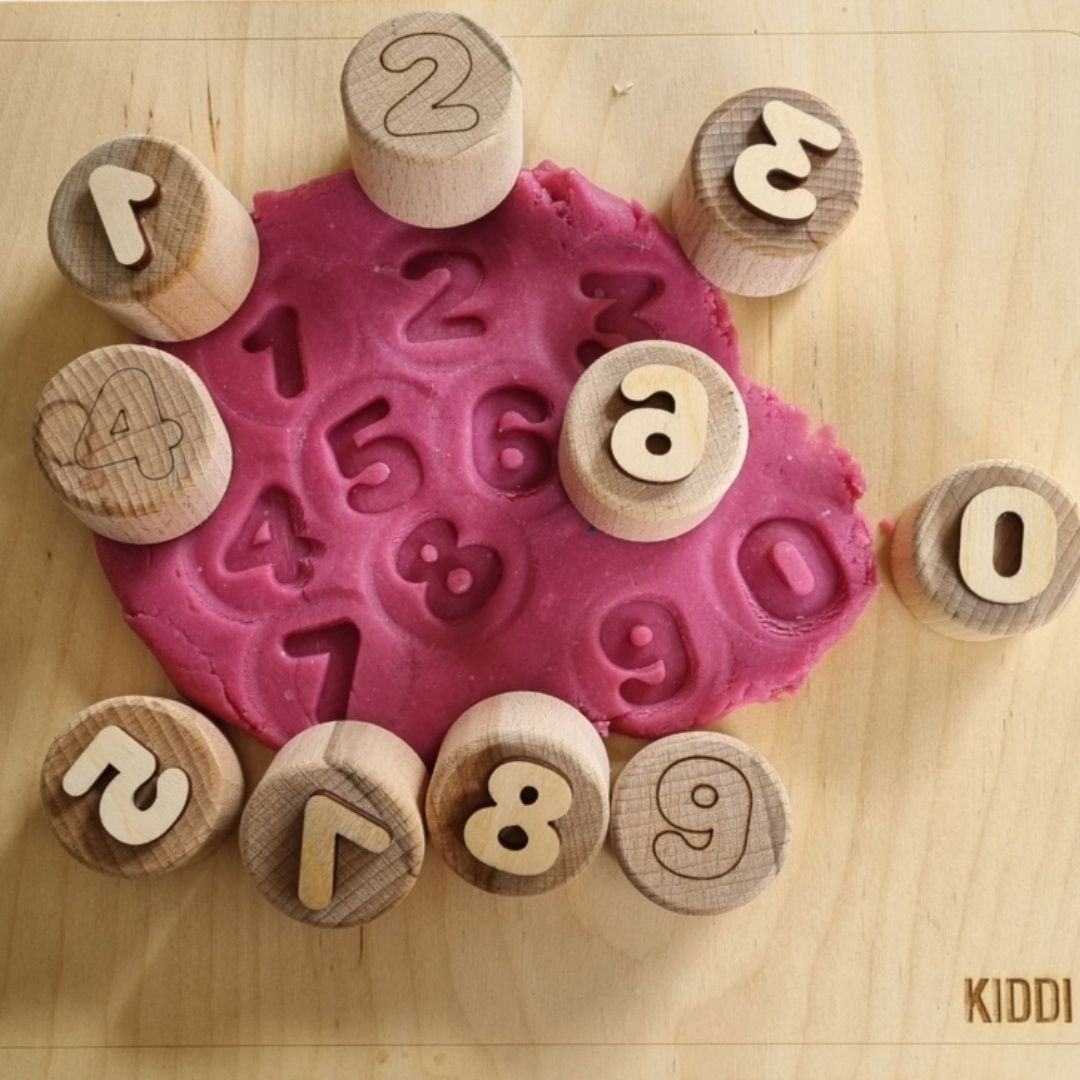 Kiddi houten stempels cijfers