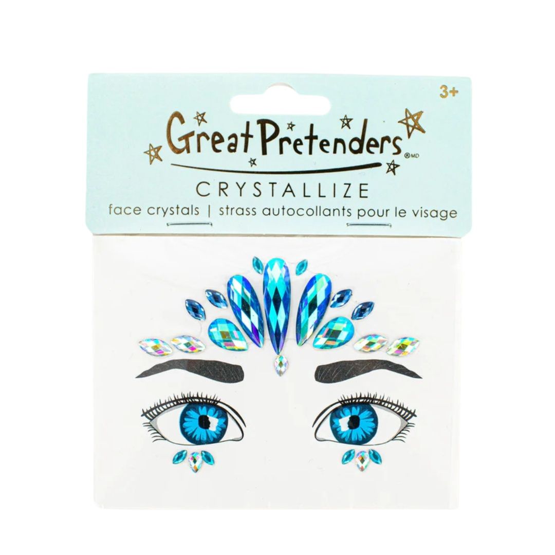 Face crystals ocean mermaid