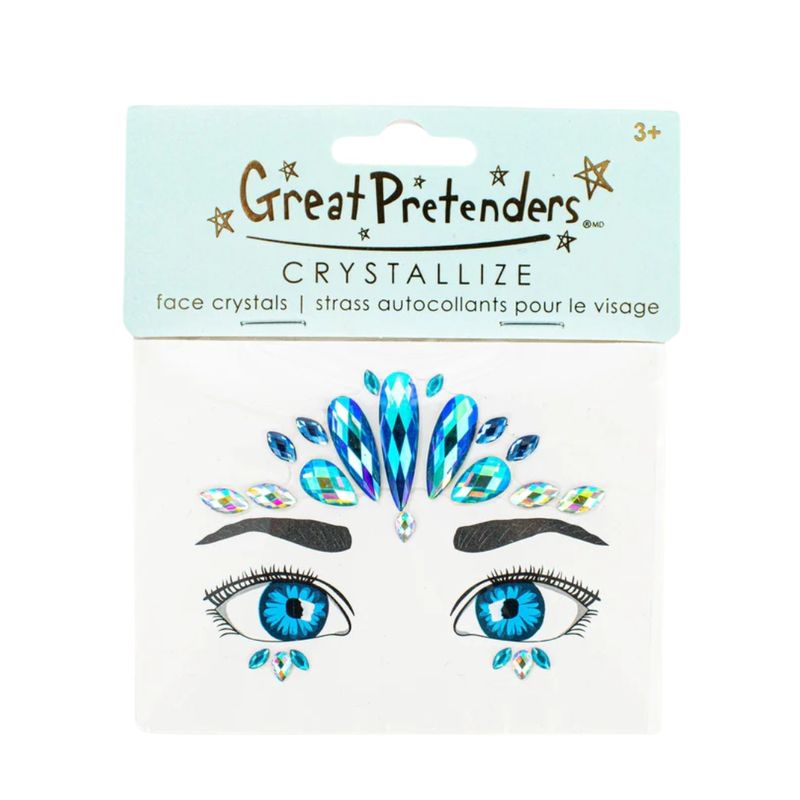 Face crystals ocean mermaid
