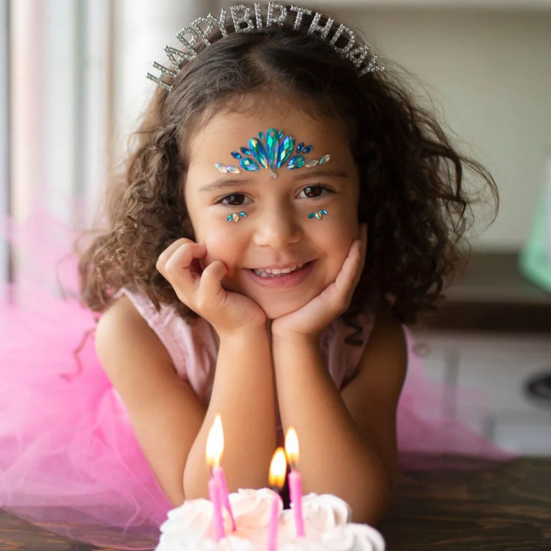 Face crystals ocean mermaid