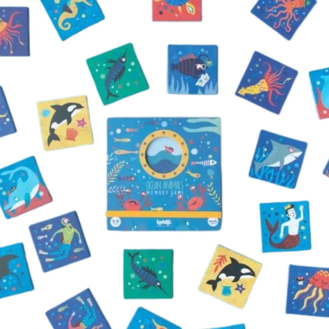 Ocean animals memory game