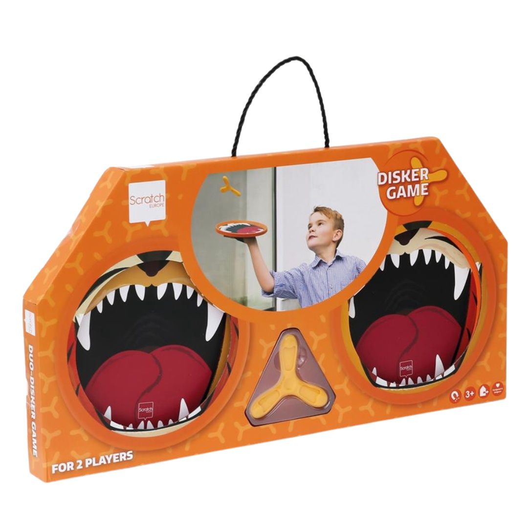 Hand-disker duo tijger en leeuw