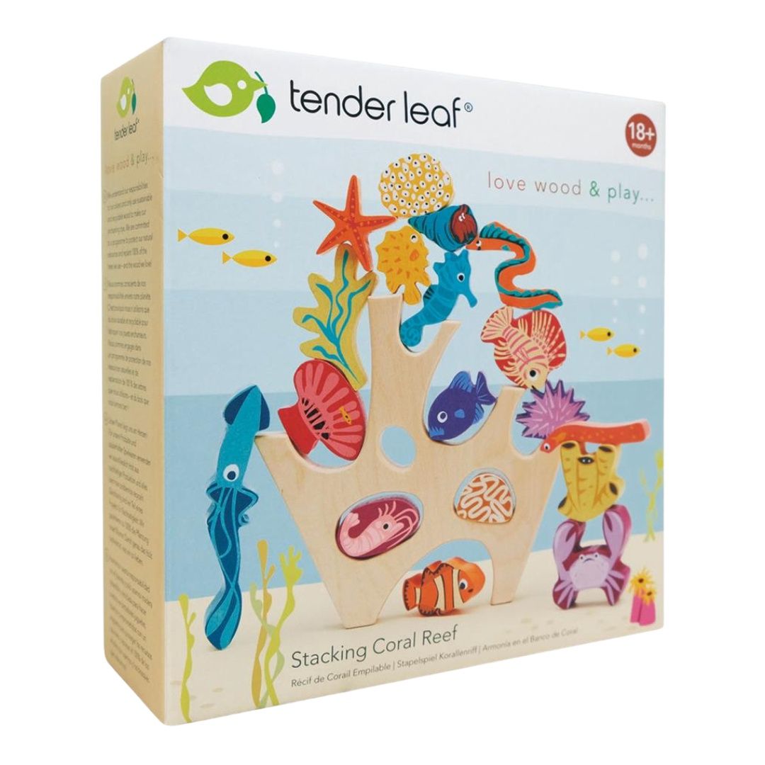 Tender leaf coral reef