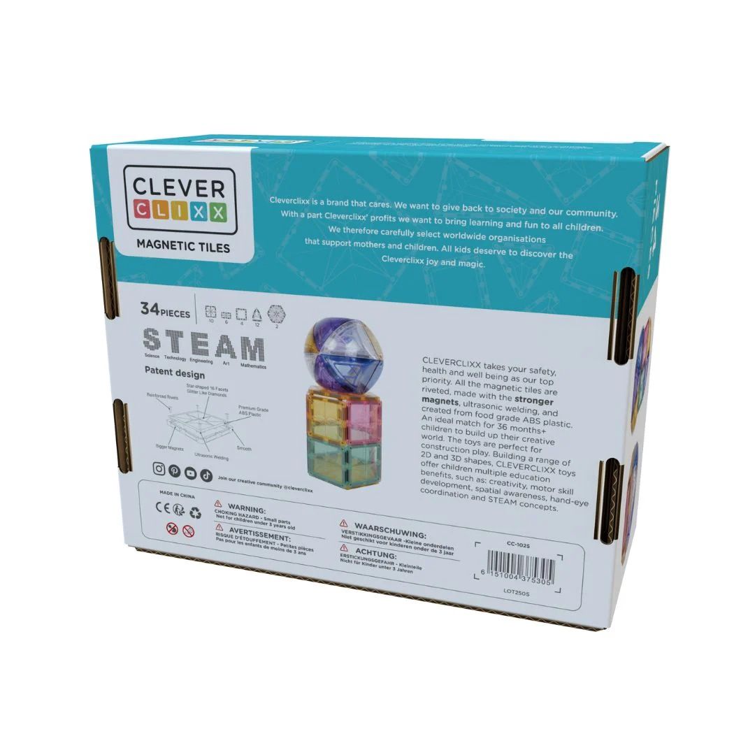 Small Curved Pack Pastel | 34 Stuks