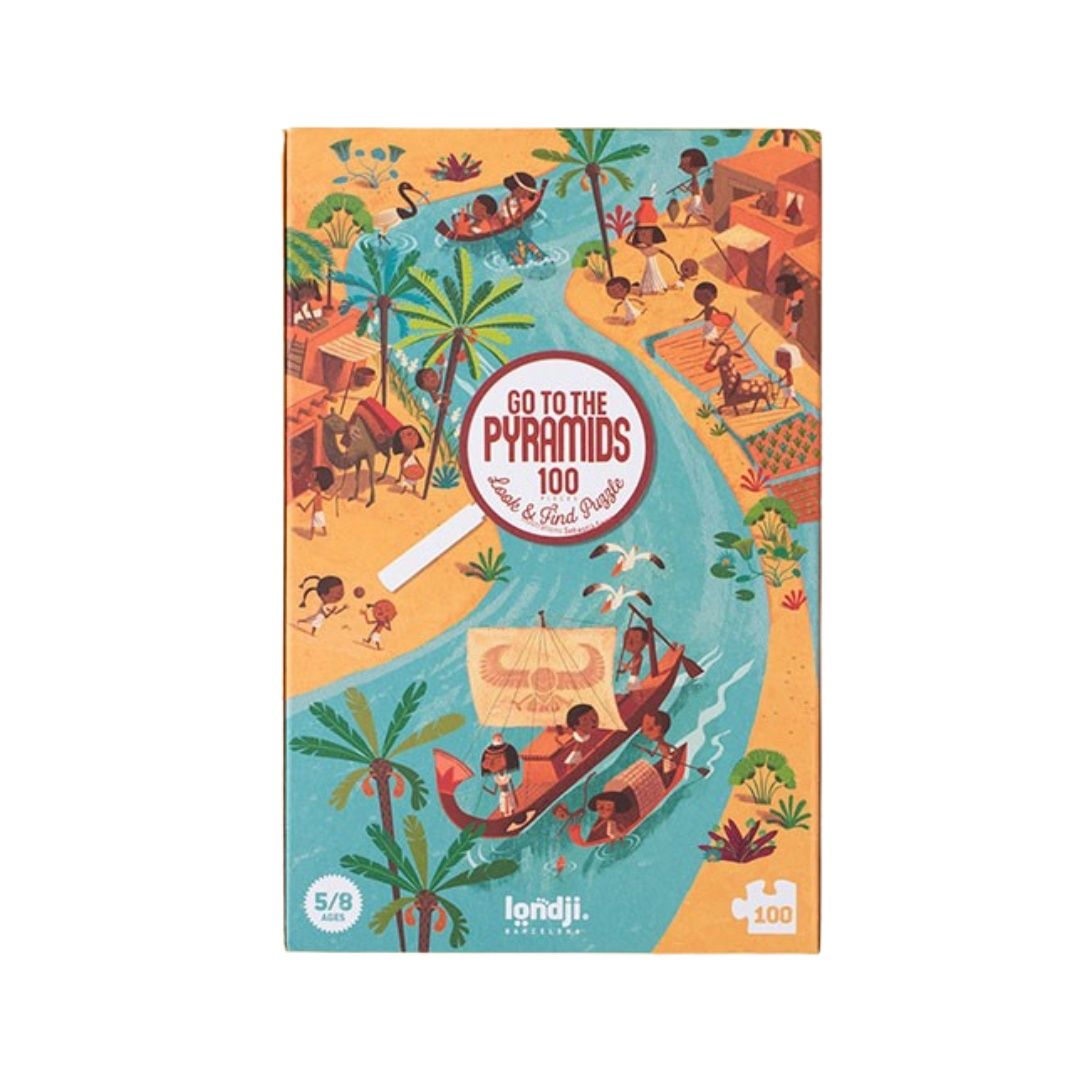 Pyramids look and find puzzle