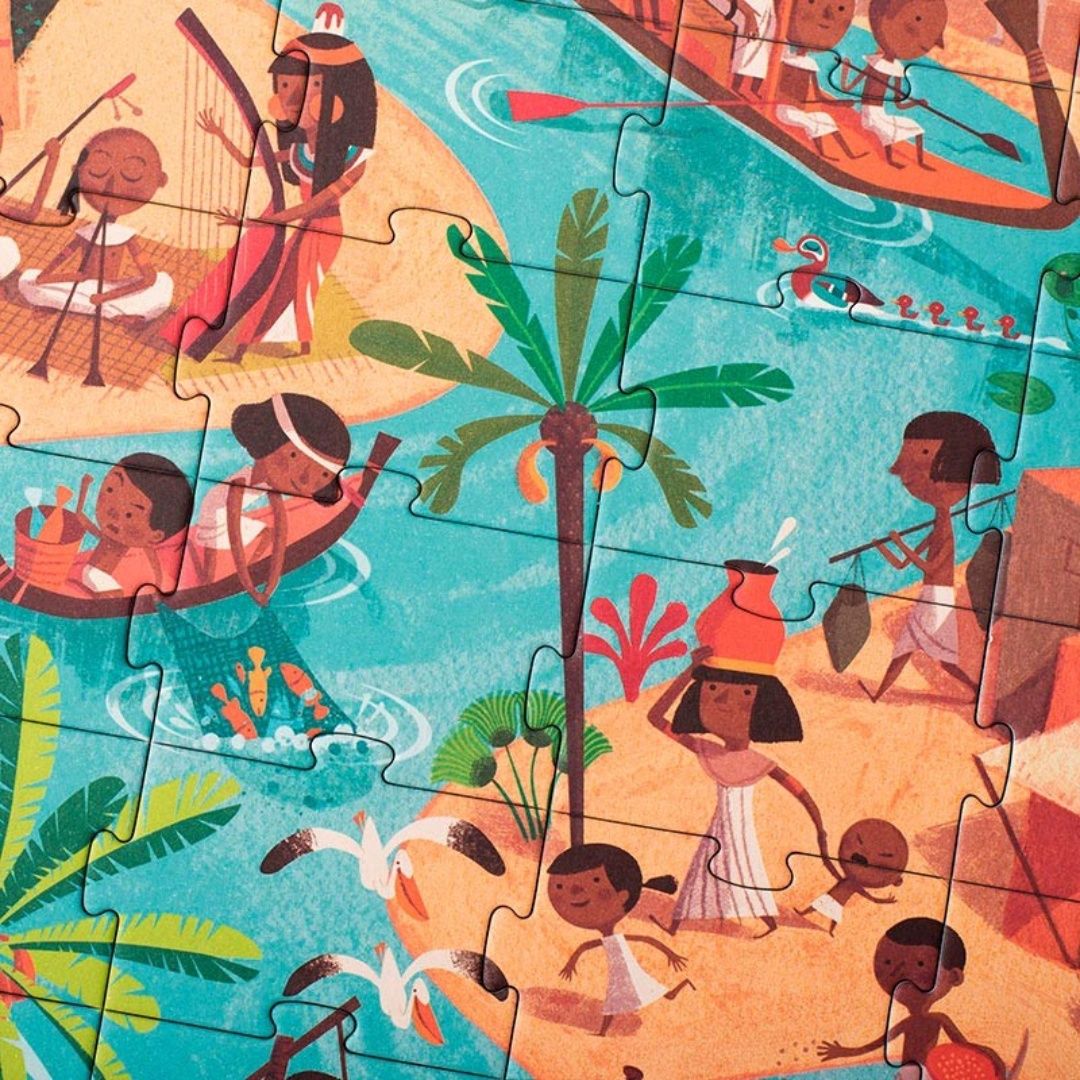 Pyramids look and find puzzle