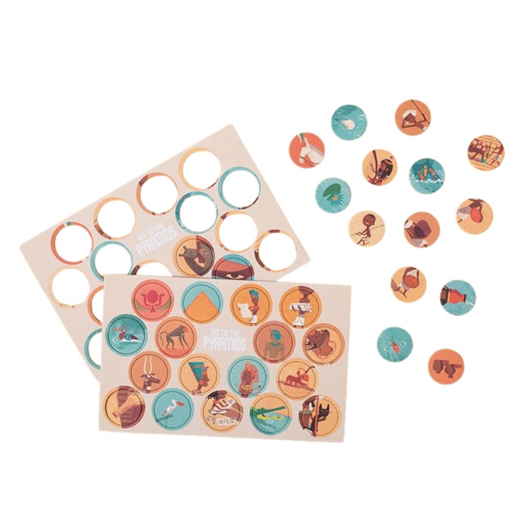 Pyramids look and find puzzle