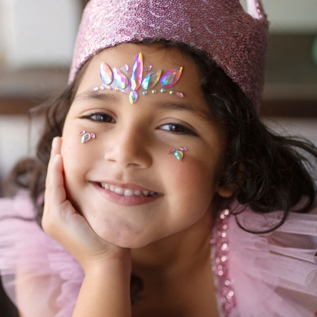 Face Crystals Pink Unicorn