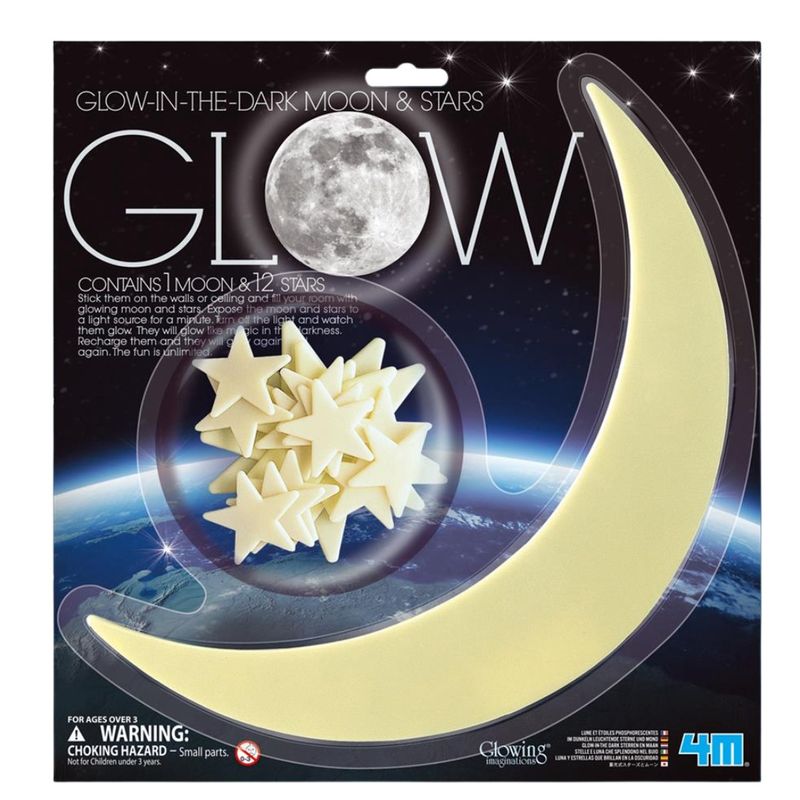 Maan + 12 Sterren glow in the dark