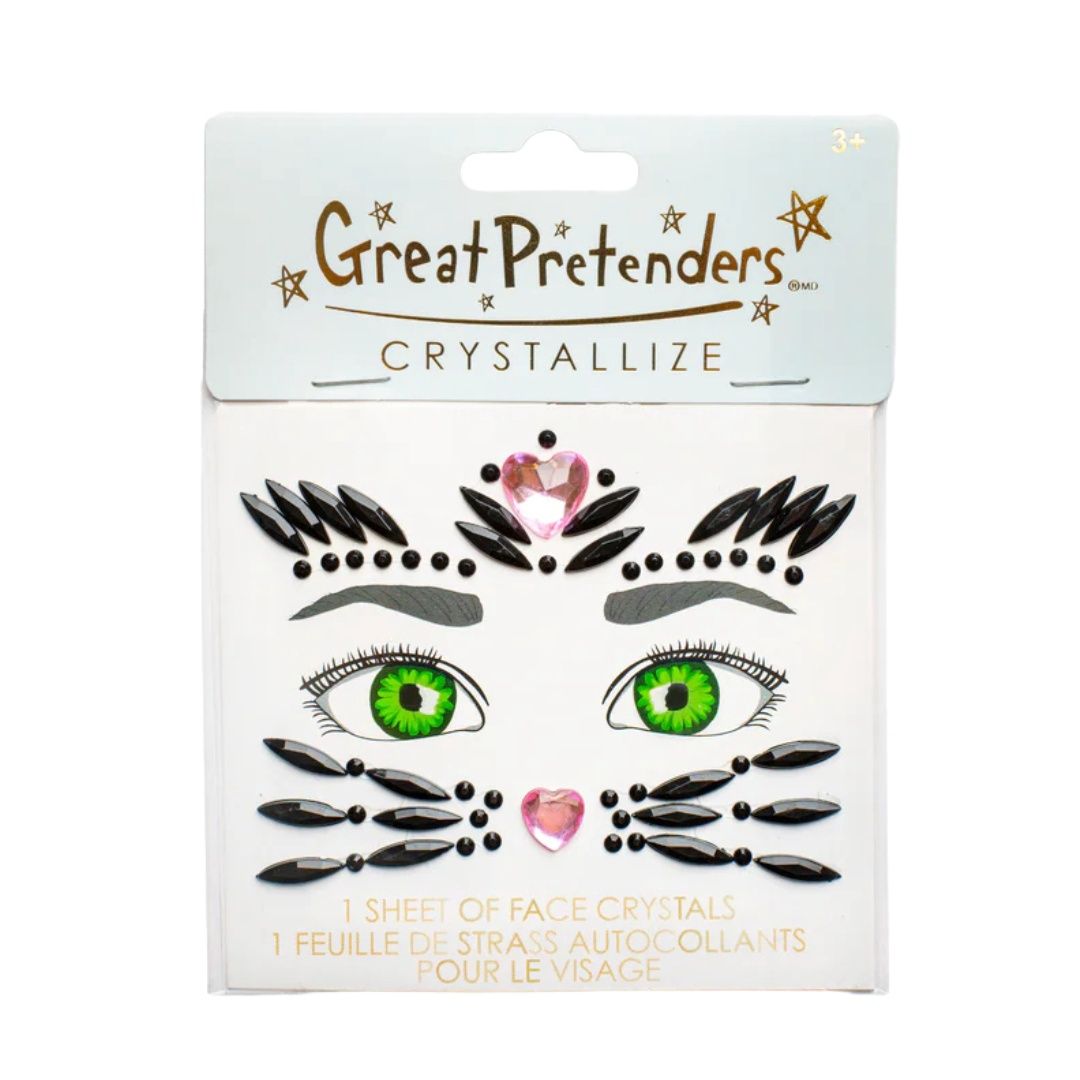 Face Crystals Black Cat