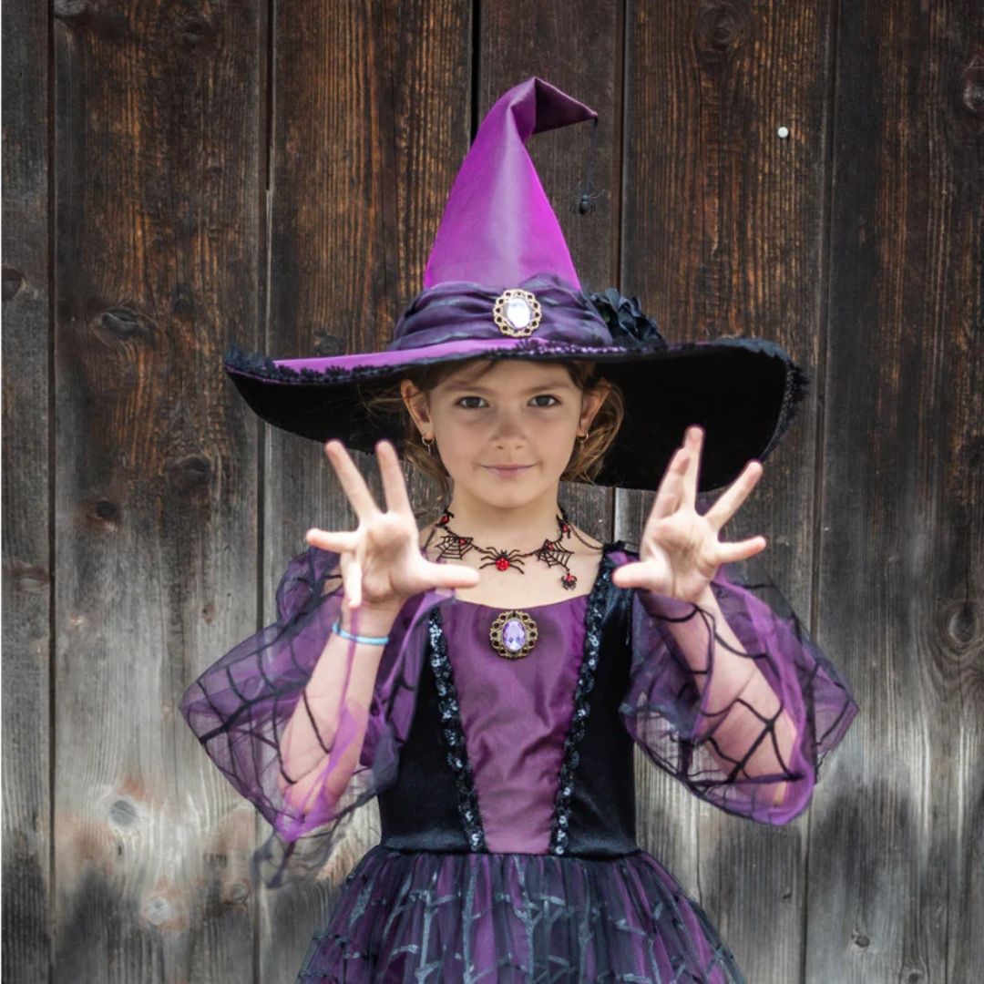 Amethyst the spider witch  + hat 5-6y