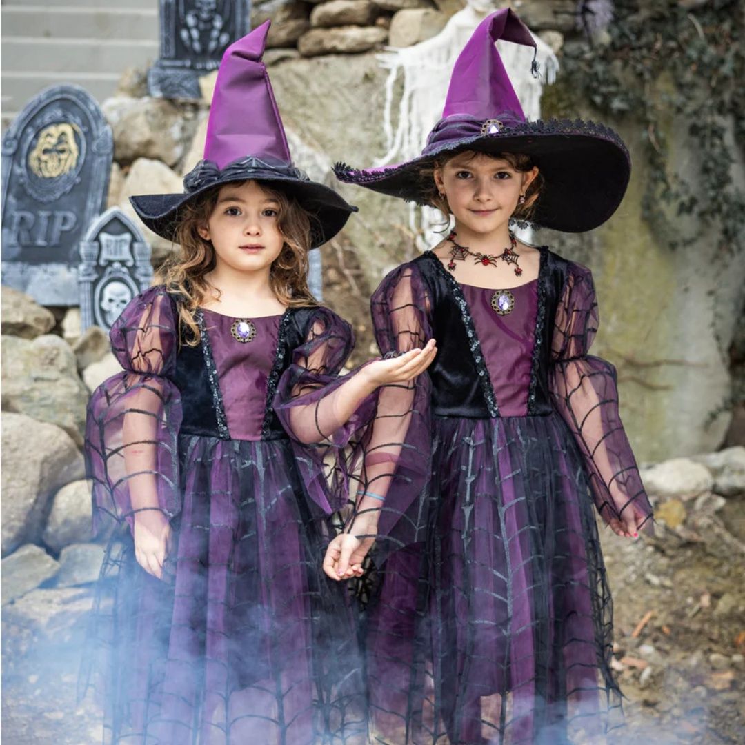 Amethyst the spider witch  + hat 5-6y