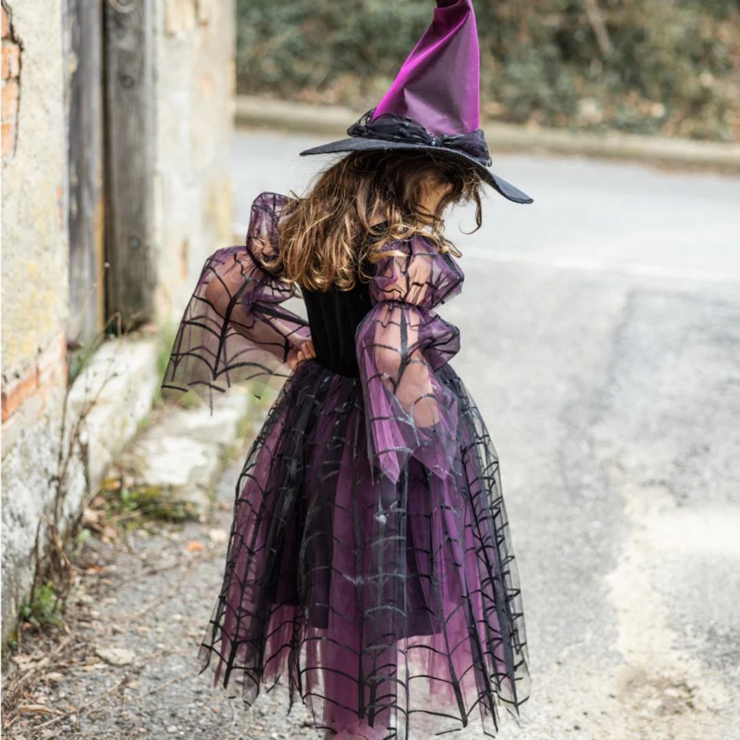 Amethyst the spider witch  + hat 5-6y