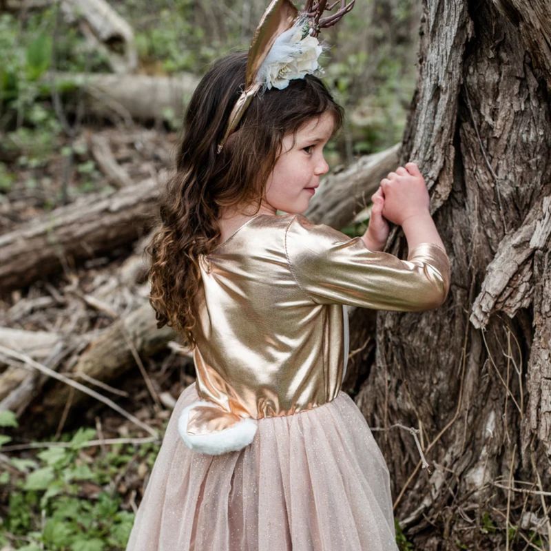 Woodland deer dress + headband