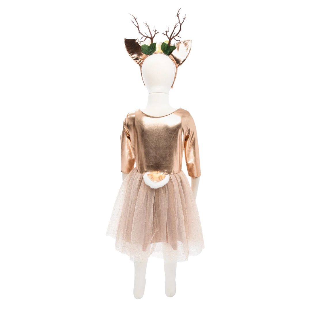 Woodland Deer Dress + Headband
