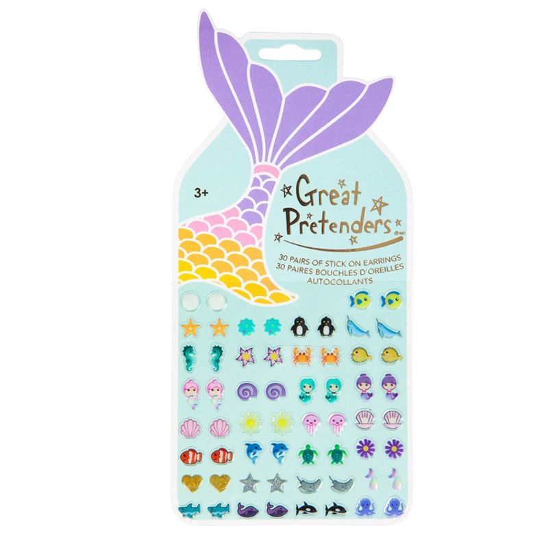 Mermaid stick-on earrings