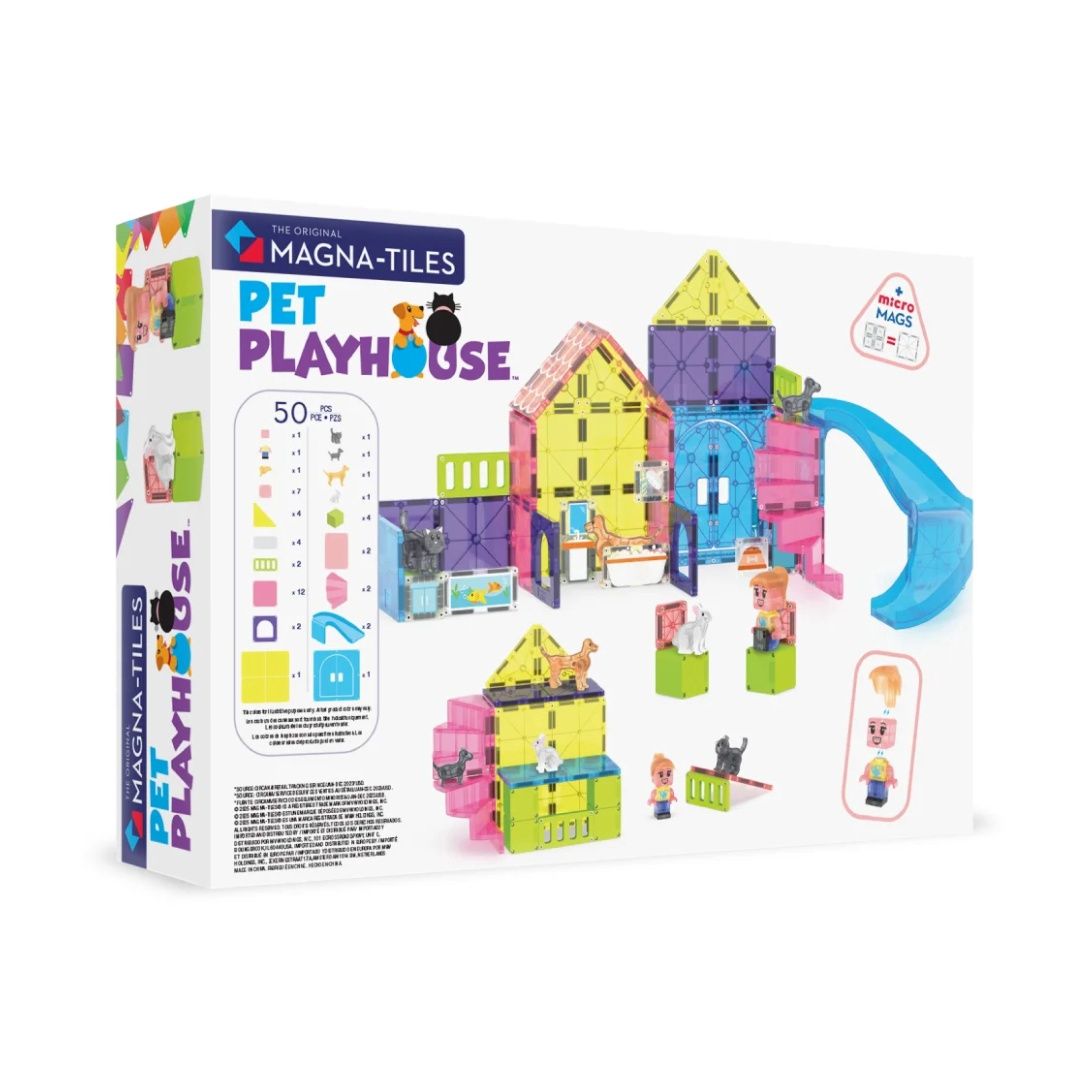 Magna tiles pet playhouse