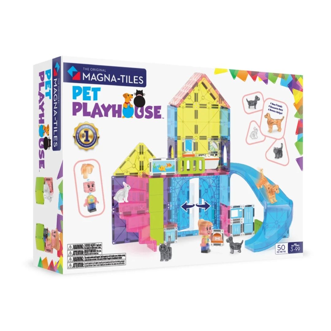Magna tiles pet playhouse