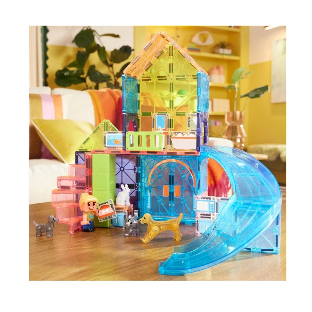 Magna tiles pet playhouse