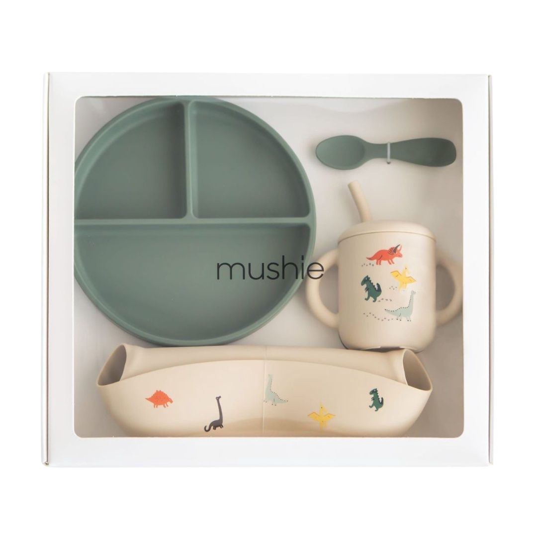 MUSHIE Feeding Toddler set Dino