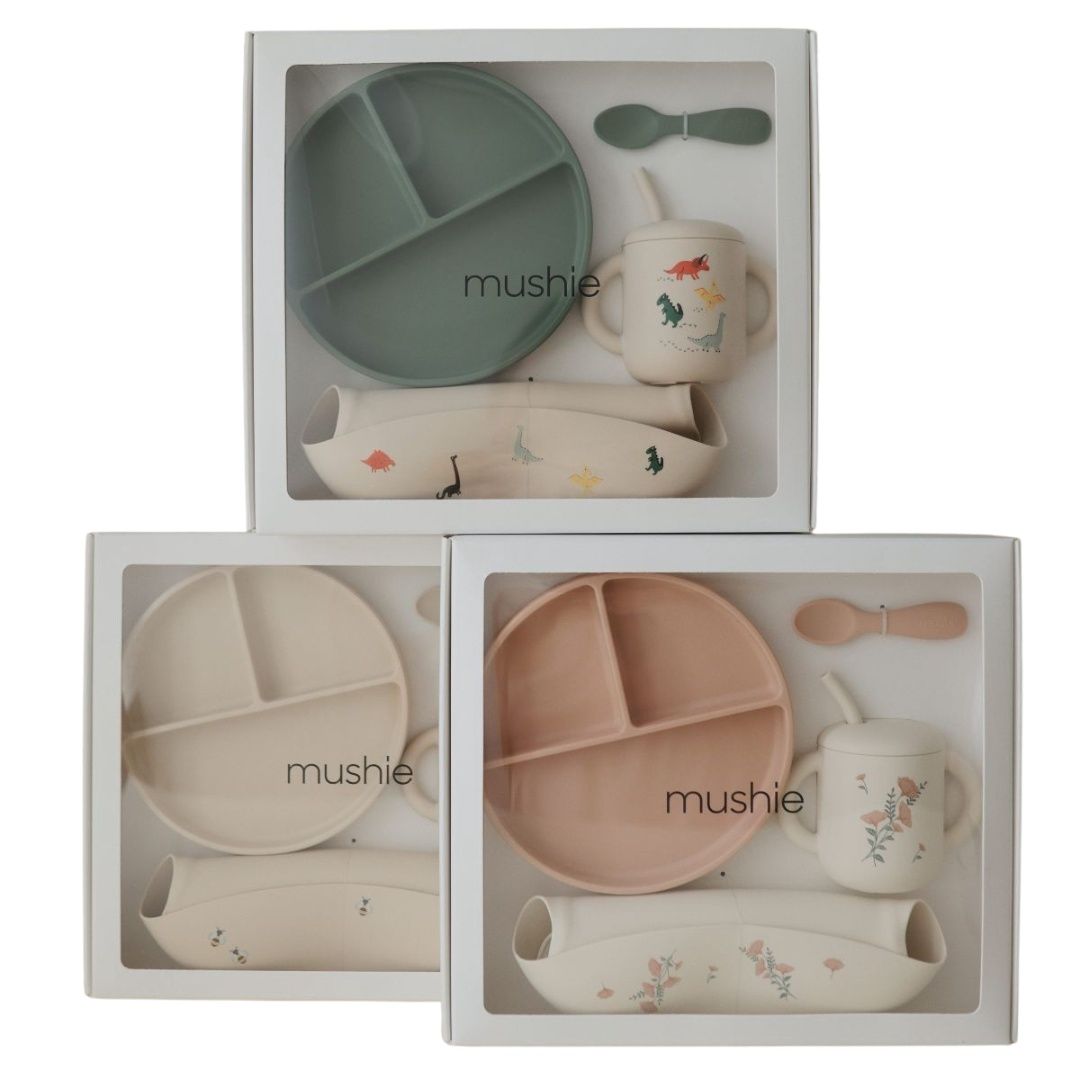 MUSHIE Feeding Toddler Set Bees