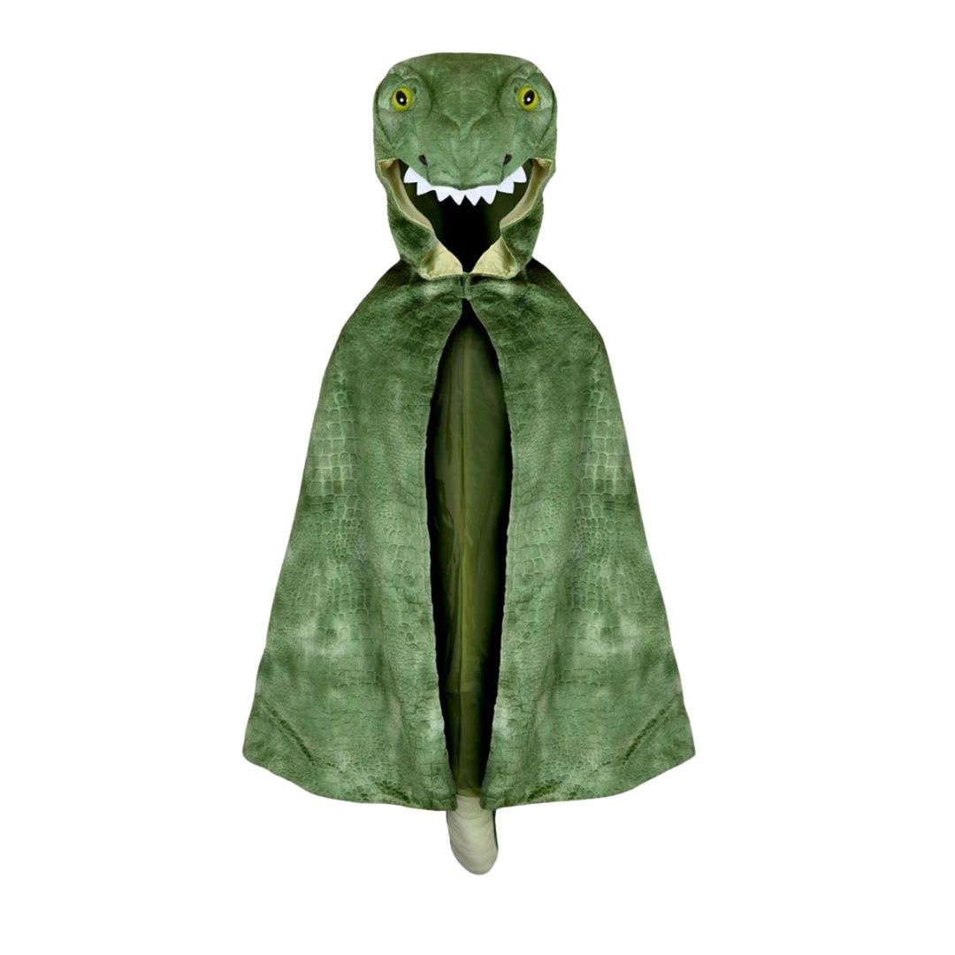 Green T-Rex Cuddle Cape 2-3y
