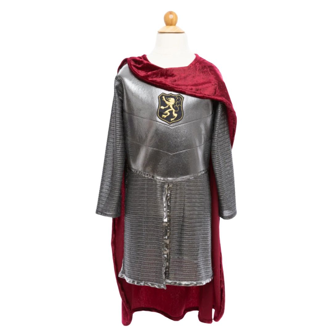 Silver knight cape, Maat: 5-6 jaar