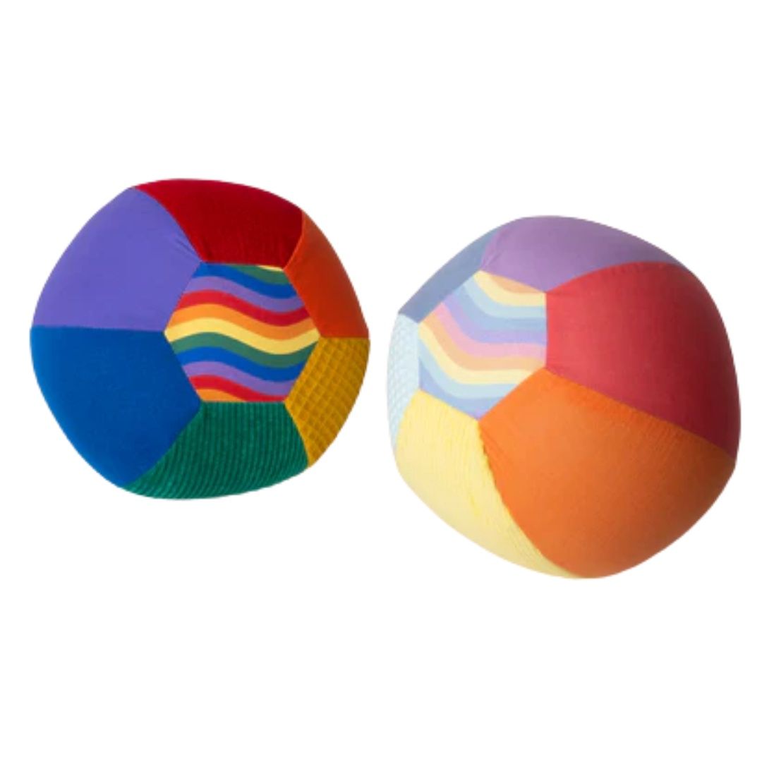 Sensorische ballonbal set regenboog en pastel