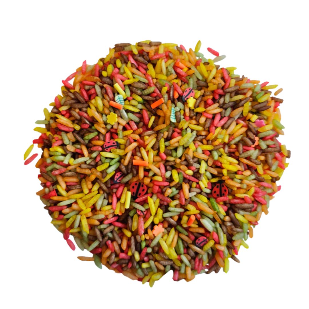 Speelrijst autumn mix, Maat: 750 gram