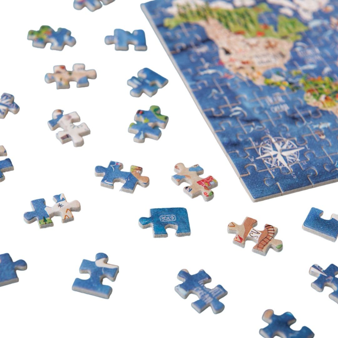 Micropuzzle discover the world