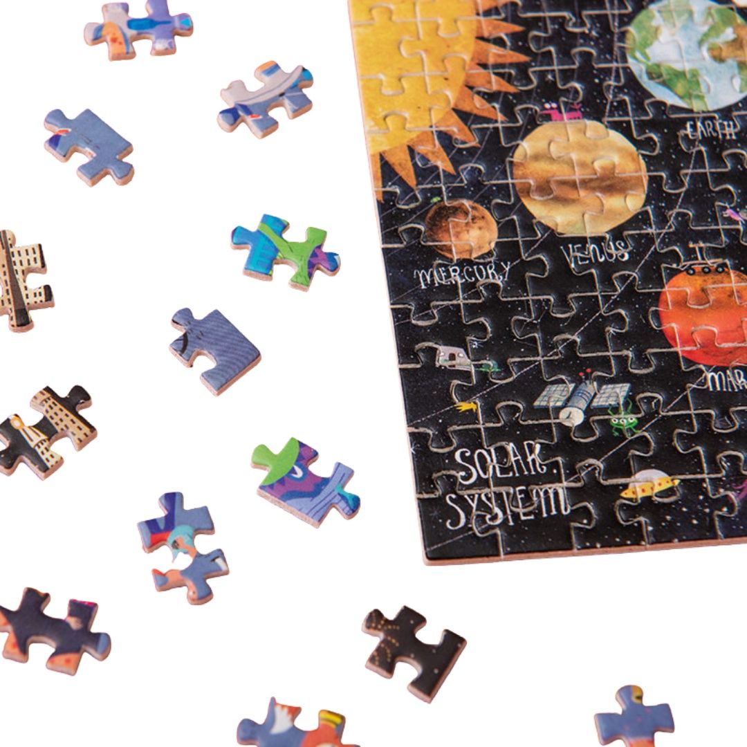 Micropuzzle discover the planets