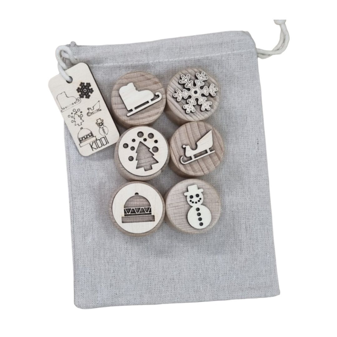 Kiddi houten stempels winter