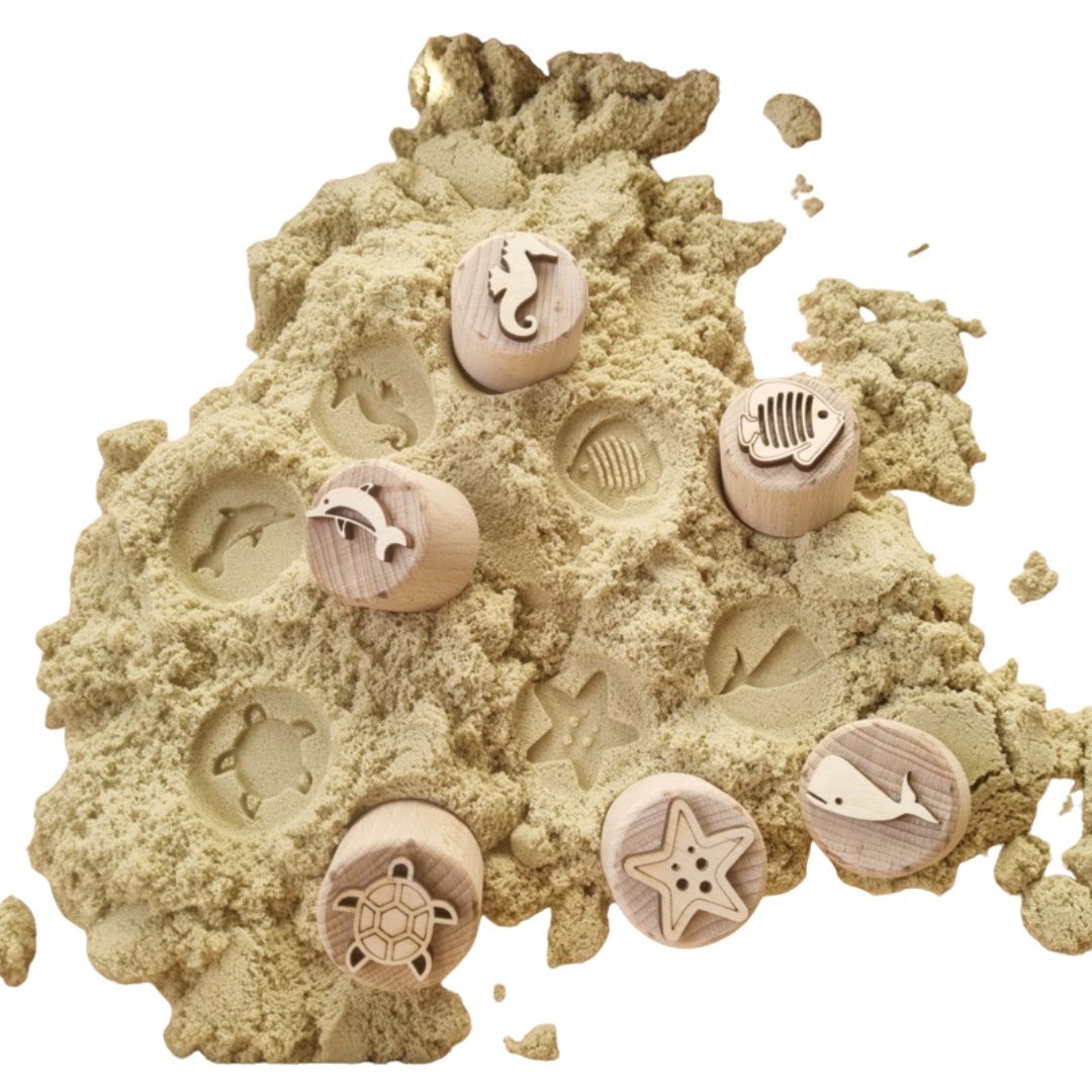 Kiddi houten stempels oceaan