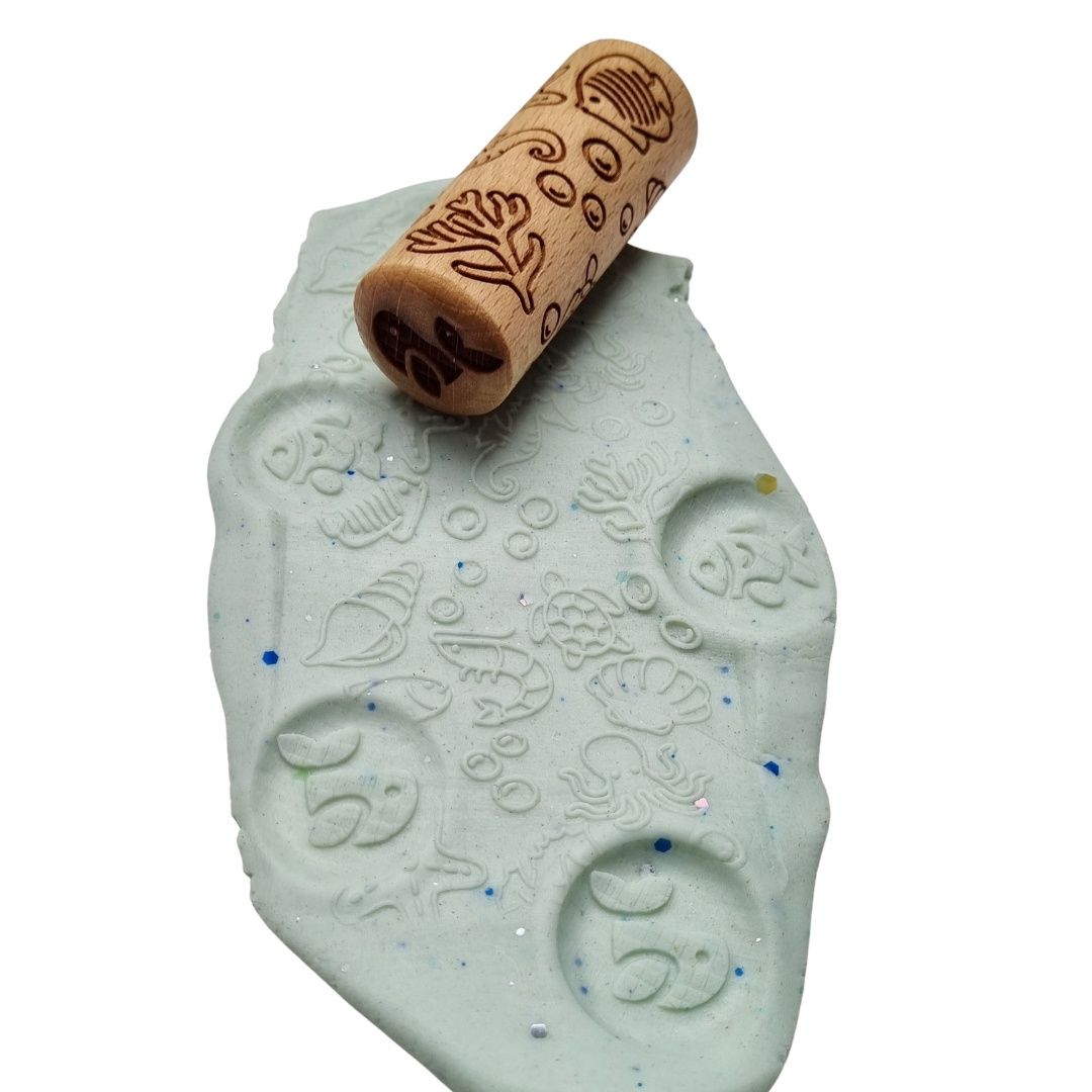 Kiddi kleine houten roller zeedieren