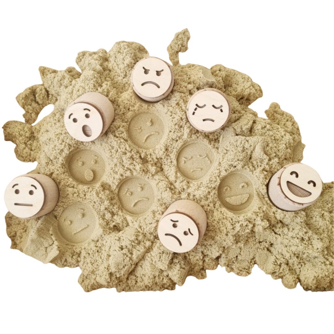 Kiddi houten stempels emoties
