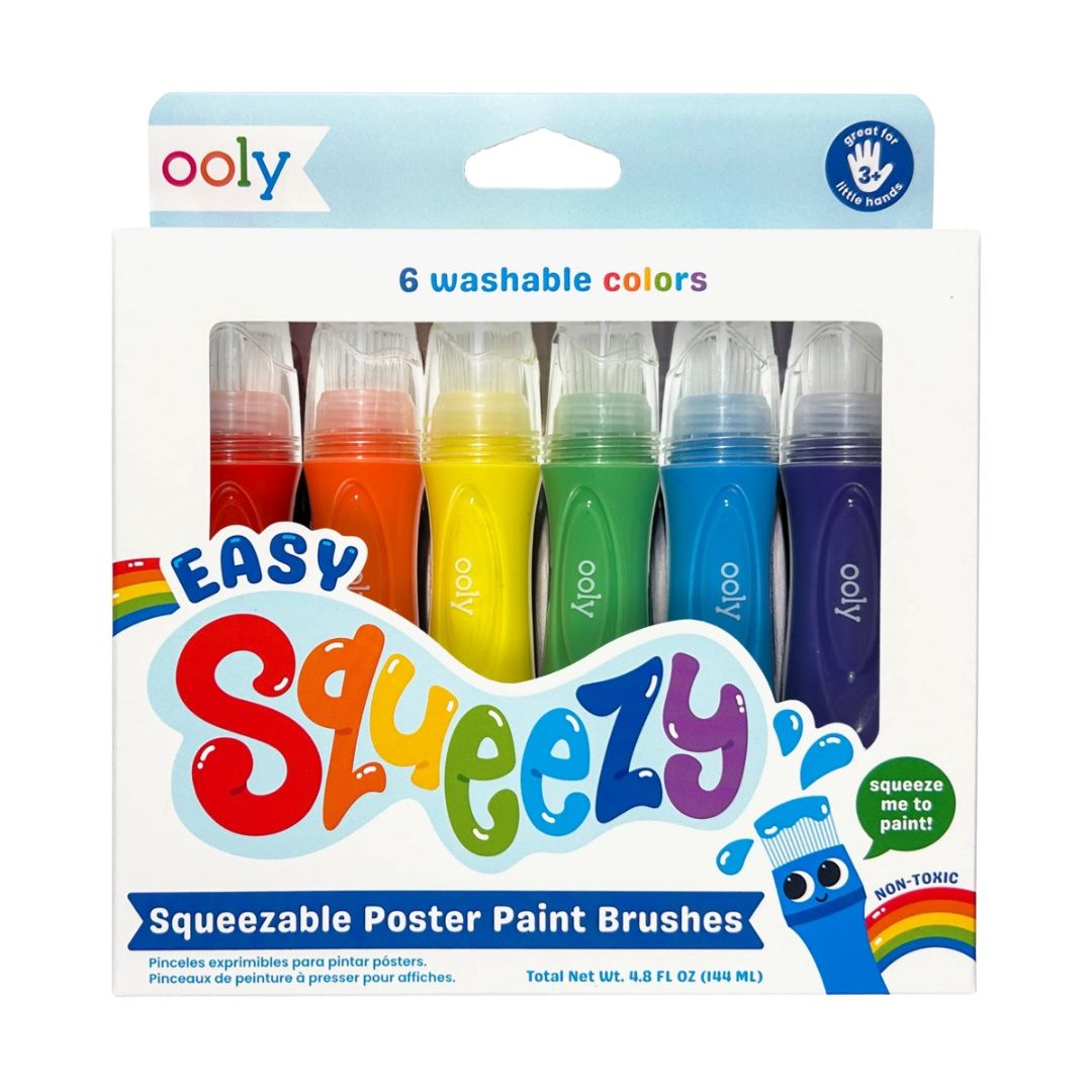 Easy Squeezy Squeezable Poster Paint Brushes