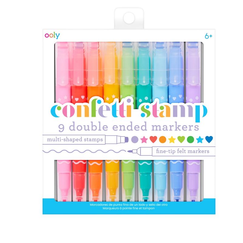 Confetti Stamp Double Ended Markers